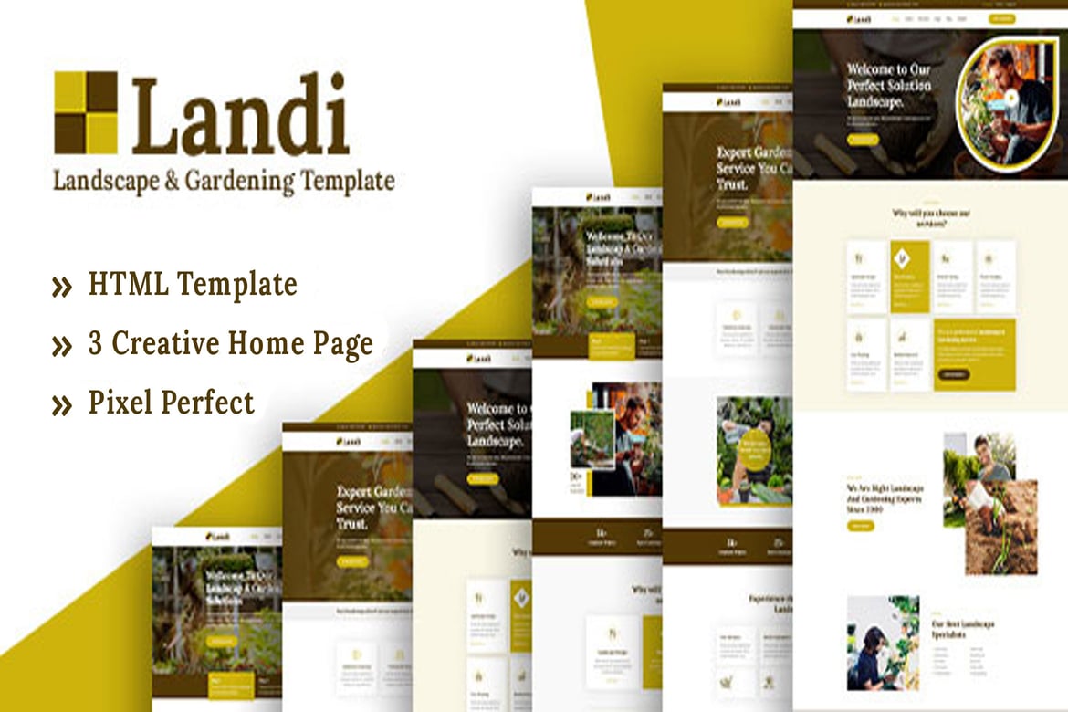 Landi - Template Website Taman yang Modern dan Responsif
