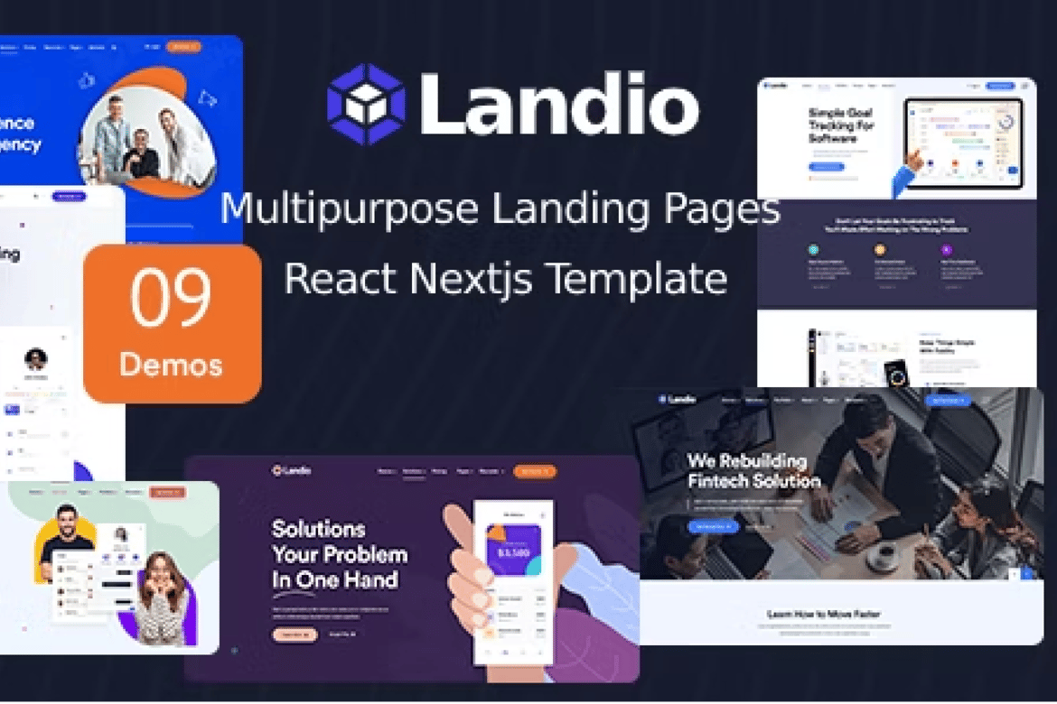 Landio - Template Website Landing Page Serbaguna dan Profesional