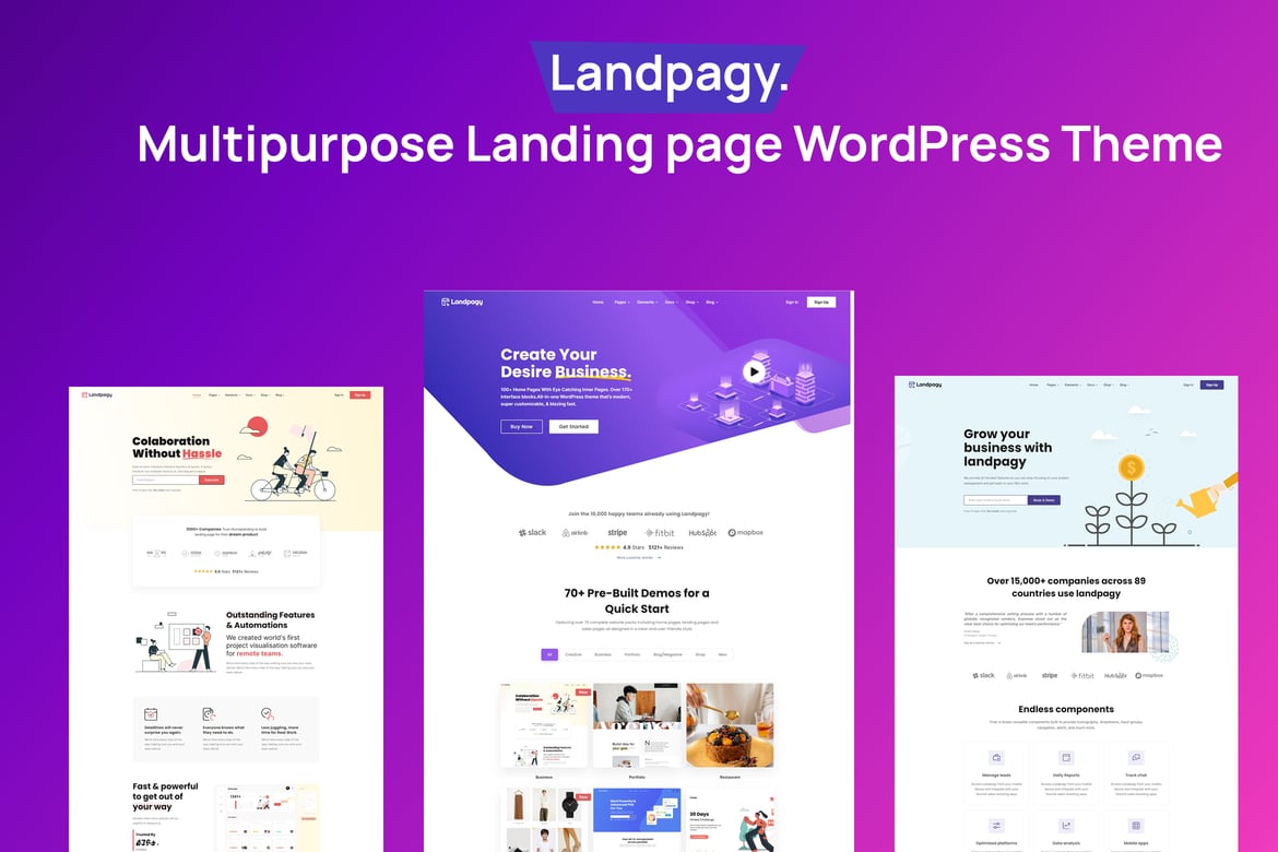 Landpagy - Tema WordPress Landing Page untuk SaaS dan Aplikasi