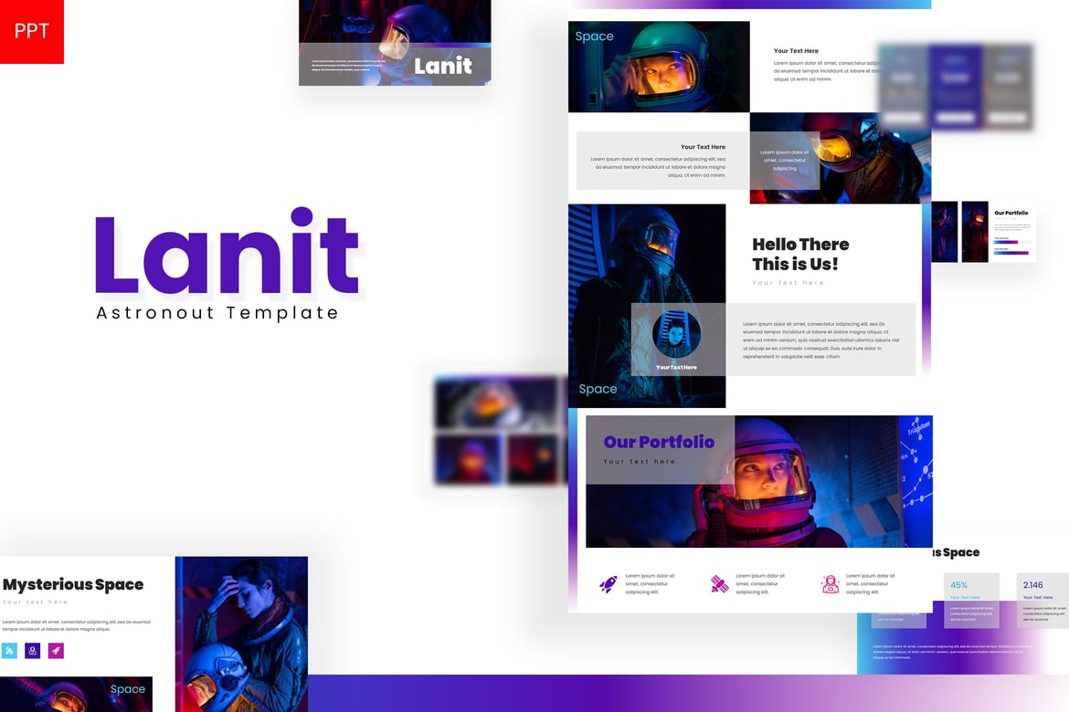 Template Presentasi PowerPoint Lanit yang Menarik dan Profesional