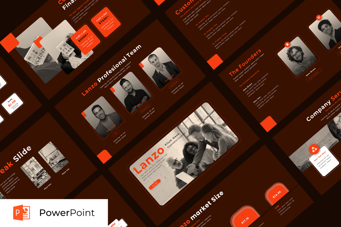 Lanzo - Template Presentasi PowerPoint yang Menarik dan Profesional