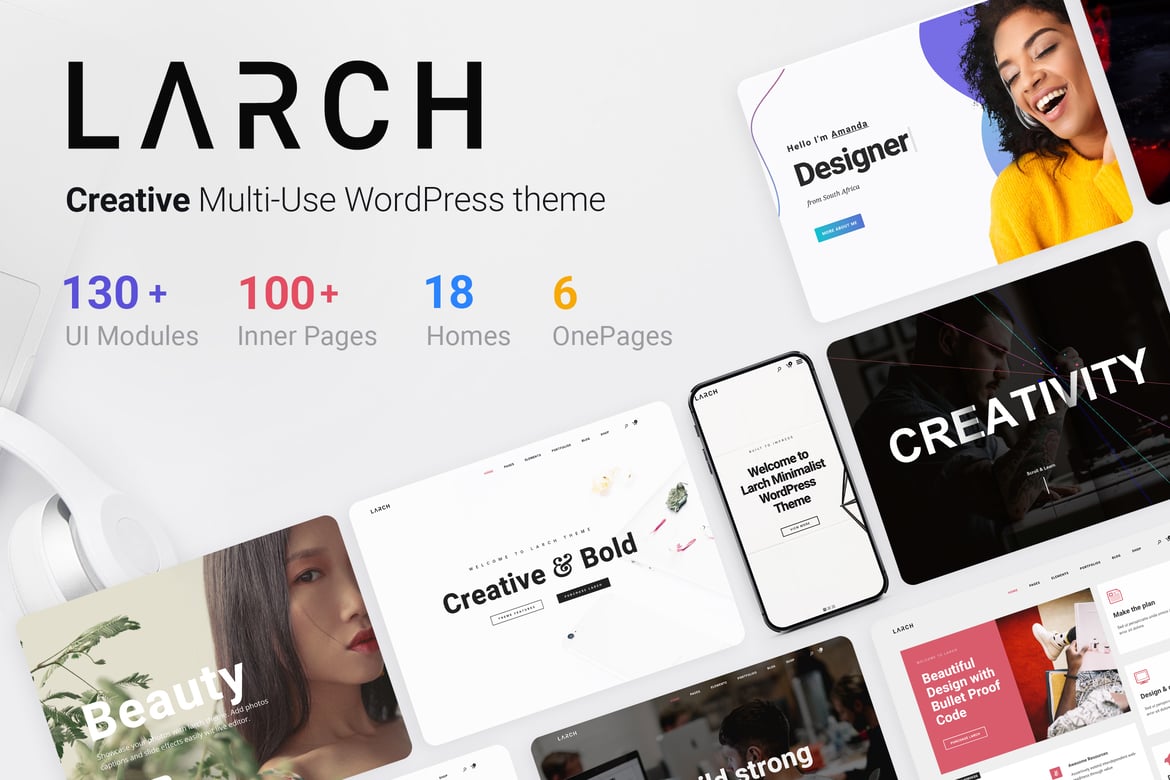 Tema WordPress Modern Larch dengan Desain Menawan dan Fitur Lengkap