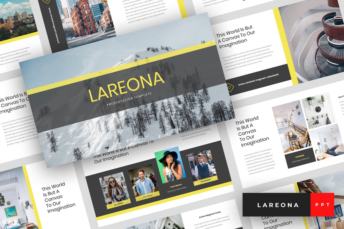 Lareona - Template PowerPoint Kreatif yang Menarik