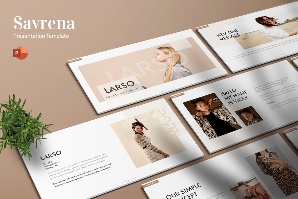 Template Presentasi Fashion Larso - Solusi Kreatif untuk Semua Kebutuhan Anda