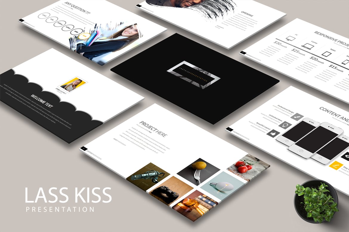 Template Powerpoint LAST KISS: Presentasi Kreatif yang Menarik
