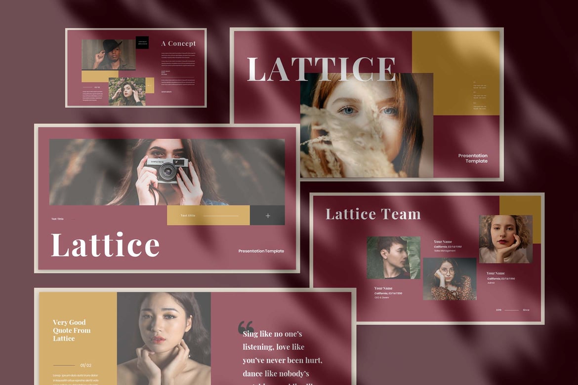Template Presentasi PowerPoint Lattice - Solusi Kreatif untuk Berbagai Kebutuhan