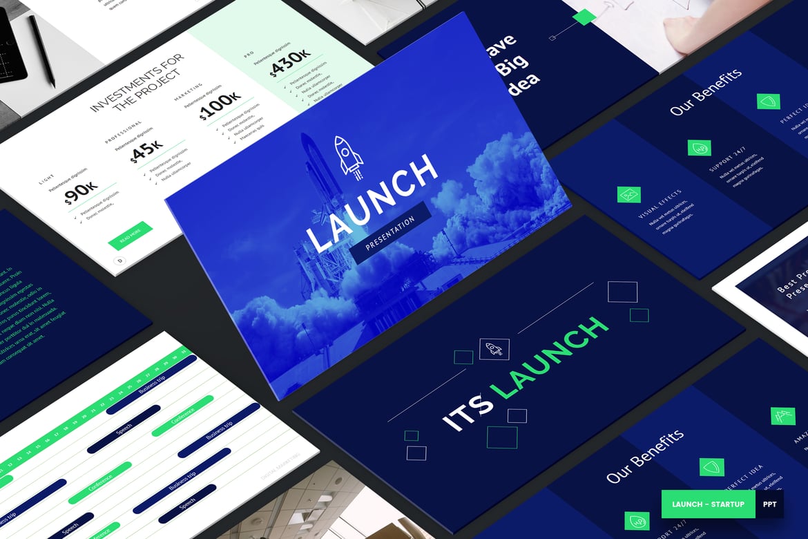 Template PowerPoint Startup yang Kreatif dan Profesional