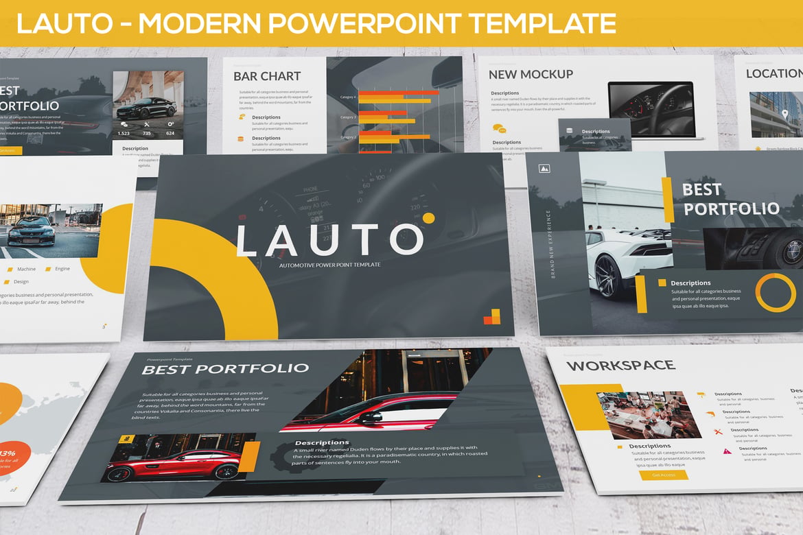 Lauto - Template Powerpoint Modern dan Menarik