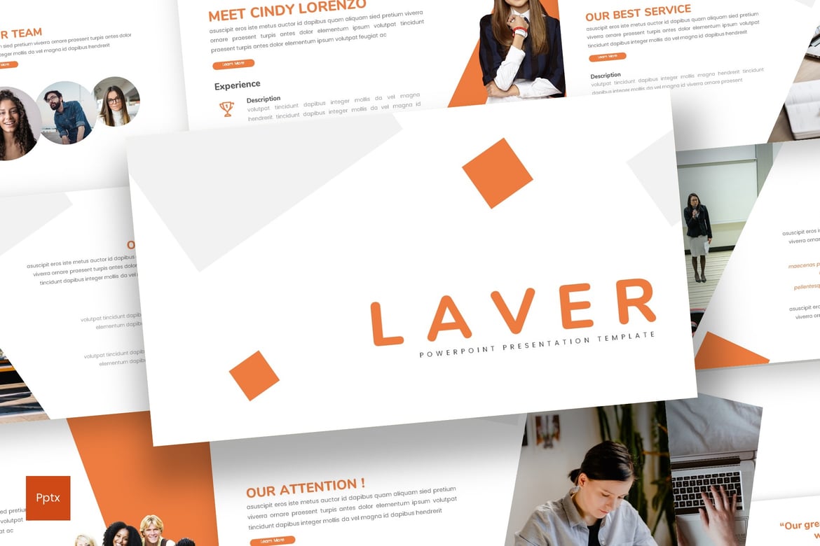 Template Powerpoint Bisnis Laver - Solusi Presentasi Kreatif Anda