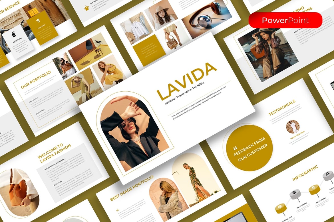 Lavida - Template PowerPoint Bisnis Menarik dan Modern