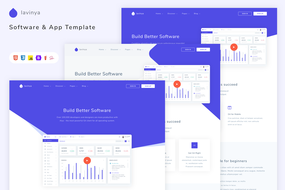 Lavinya - Template Website dan Aplikasi Modern