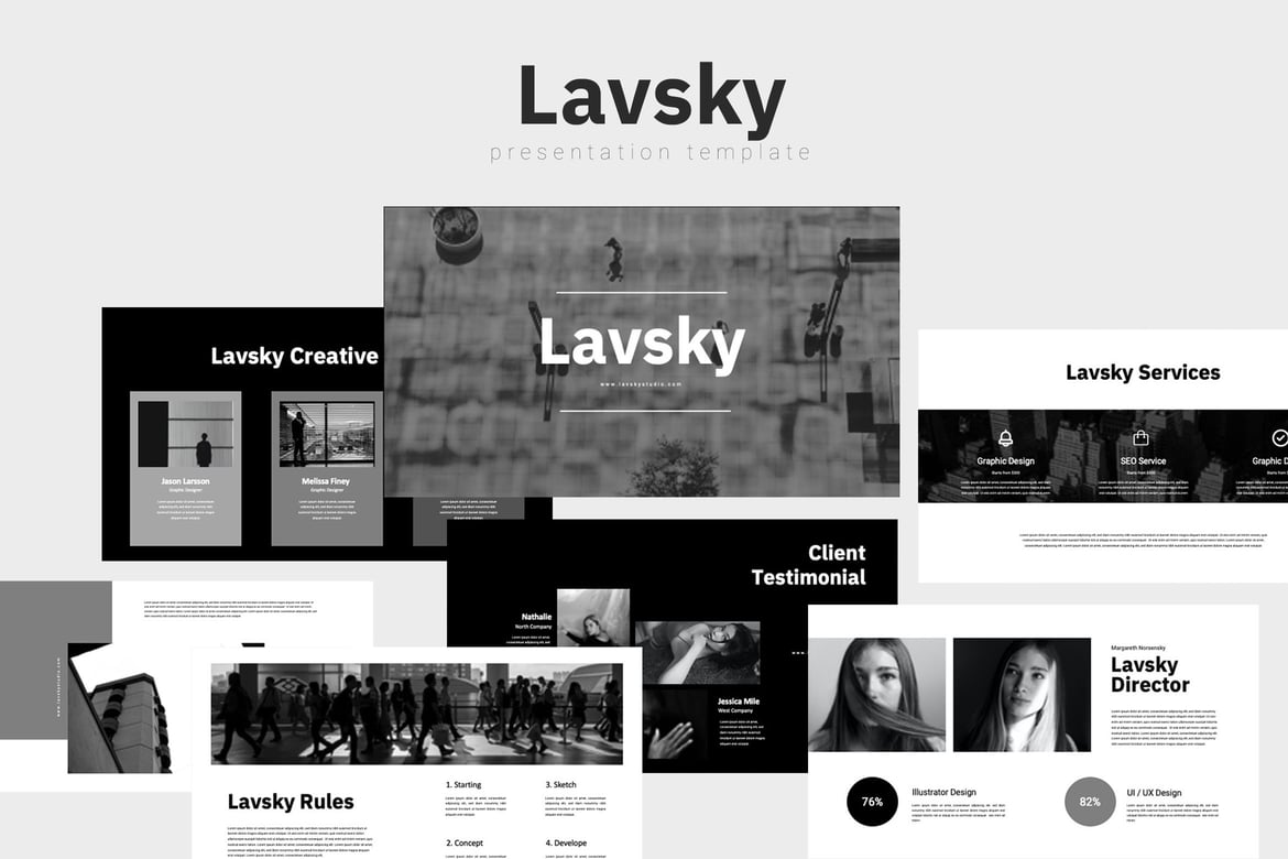 Lavsky - Template Powerpoint Menarik dan Profesional