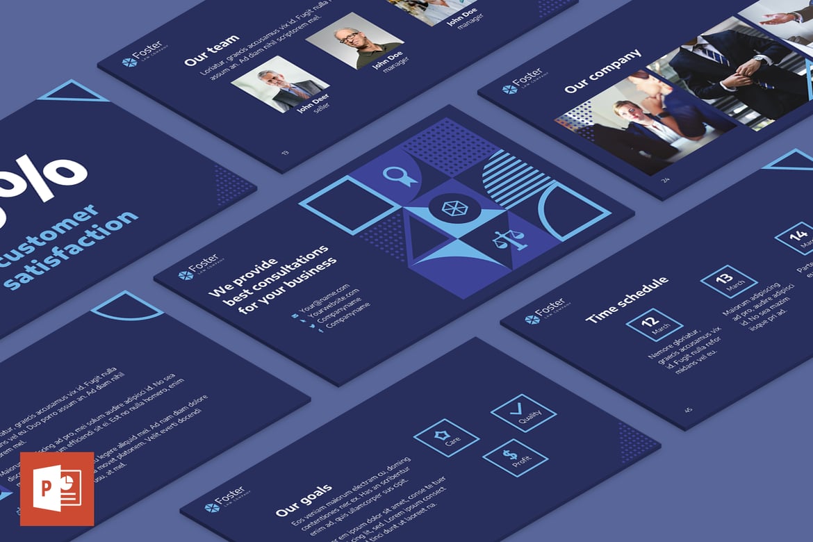 Template Presentasi PowerPoint untuk Perusahaan Hukum yang Menarik dan Profesional