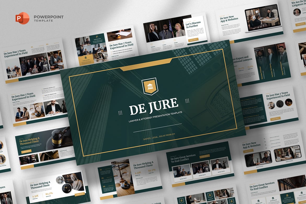 Template Powerpoint Profesional untuk Firma Hukum