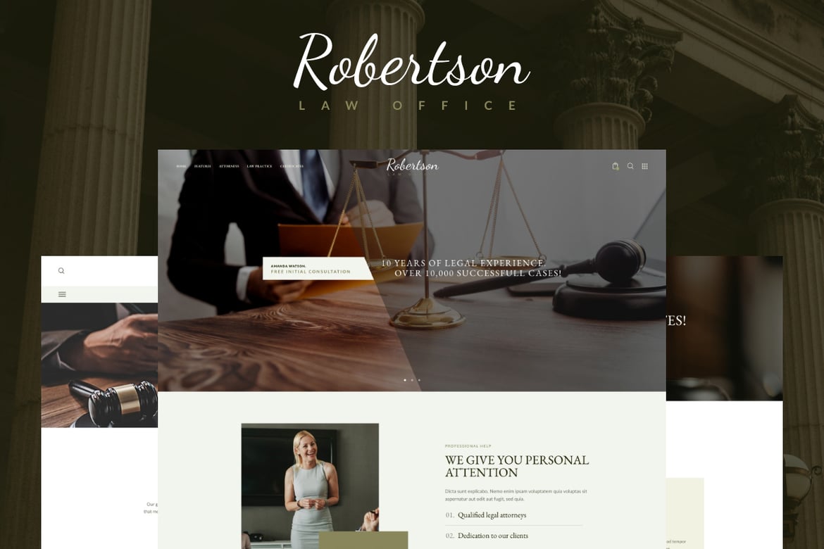 Tema WordPress Profesional untuk Kantor Hukum dan Konsultan