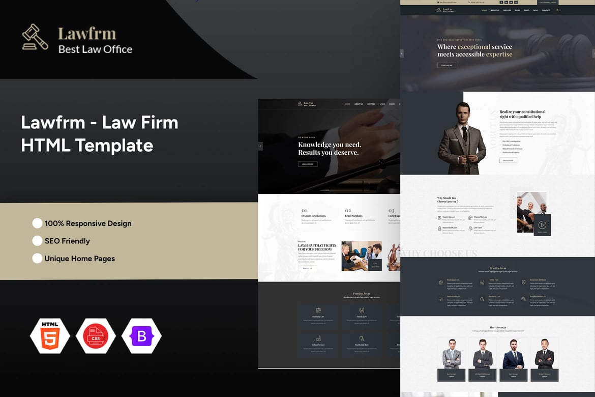 Lawfrm | Template Website untuk Firma Hukum Modern
