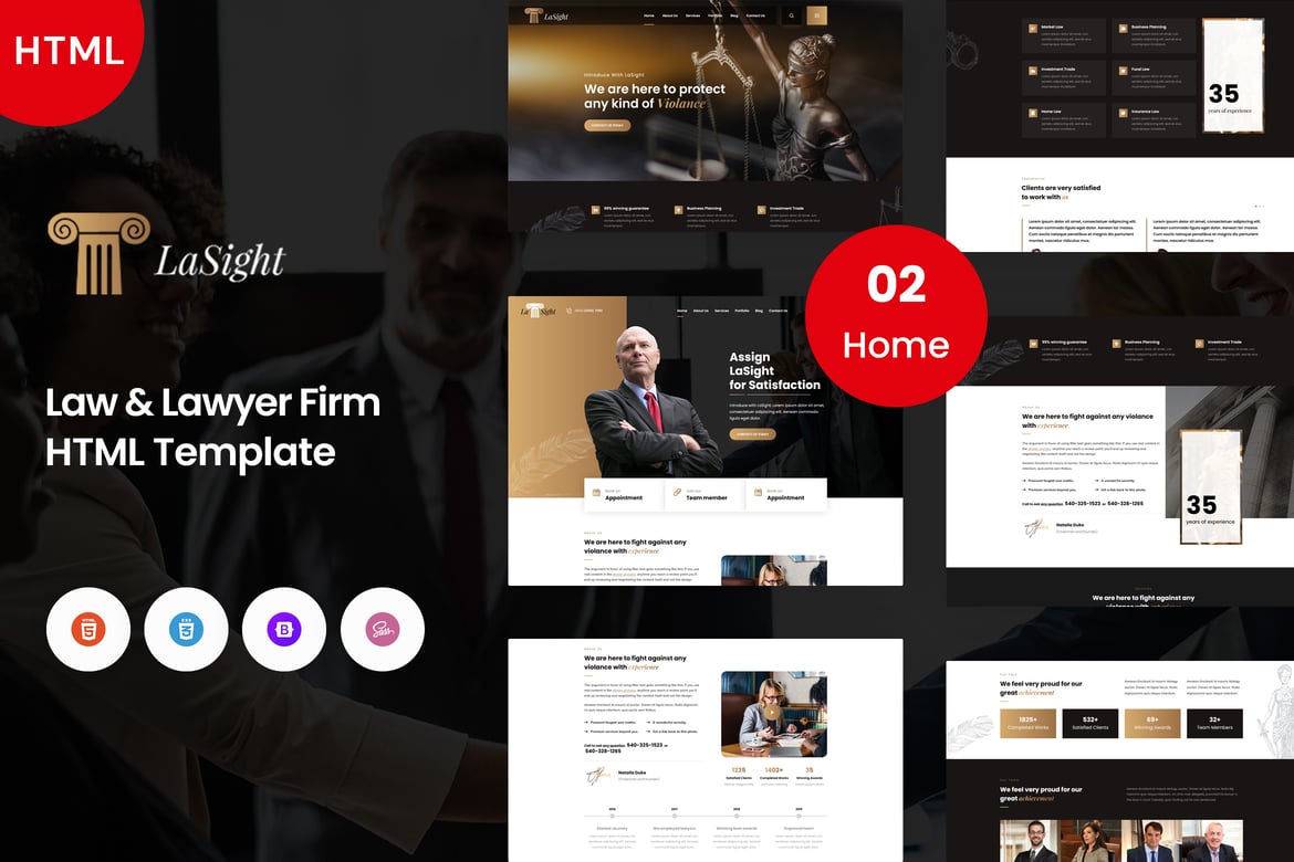Template Website Hukum & Pengacara - LawSight