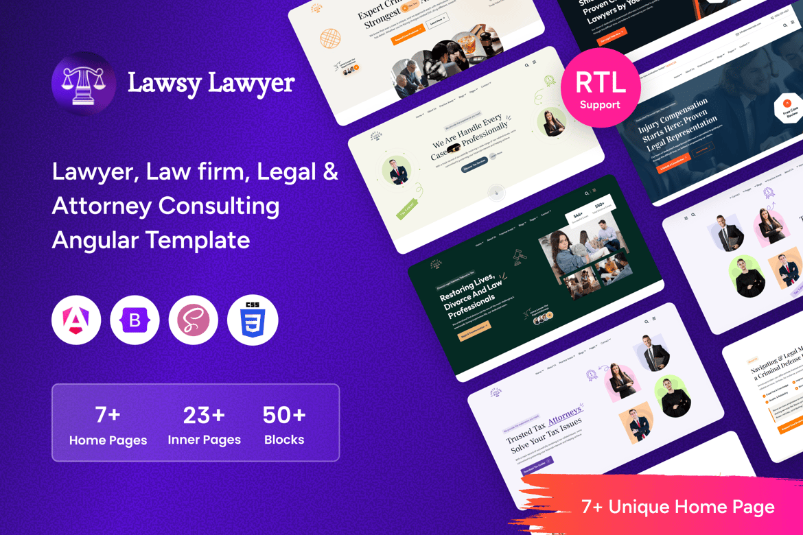 Lawsy - Template Website Hukum untuk Pengacara dan Konsultasi Hukum