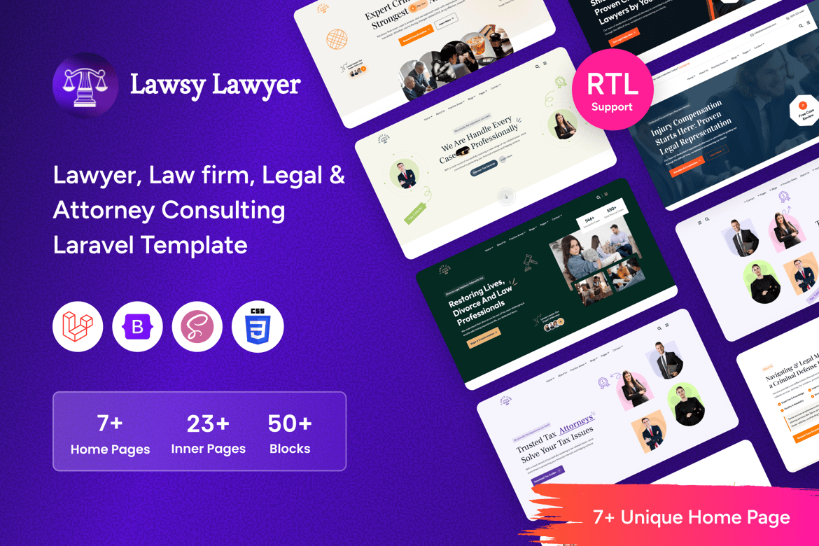 Lawsy - Template Website Laravel untuk Firma Hukum dan Konsultasi Hukum