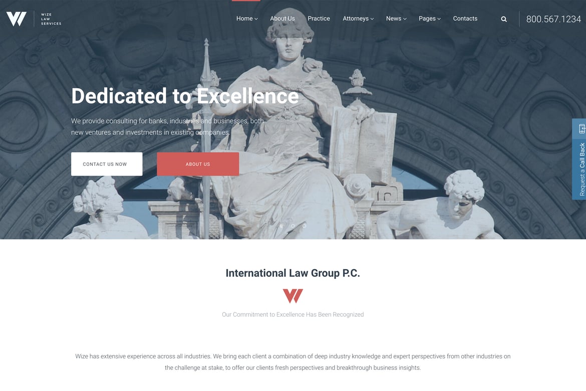 Template Website Profesional untuk Pengacara dan Firma Hukum