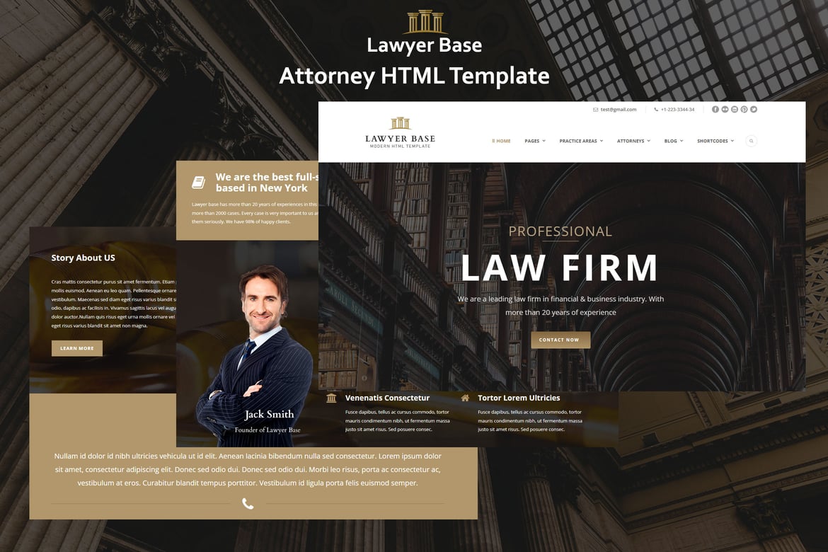 Template Website Pengacara - Lawyer Base yang Menawan
