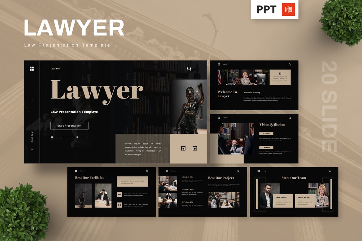 Template PowerPoint Hukum - Solusi Presentasi untuk Pengacara