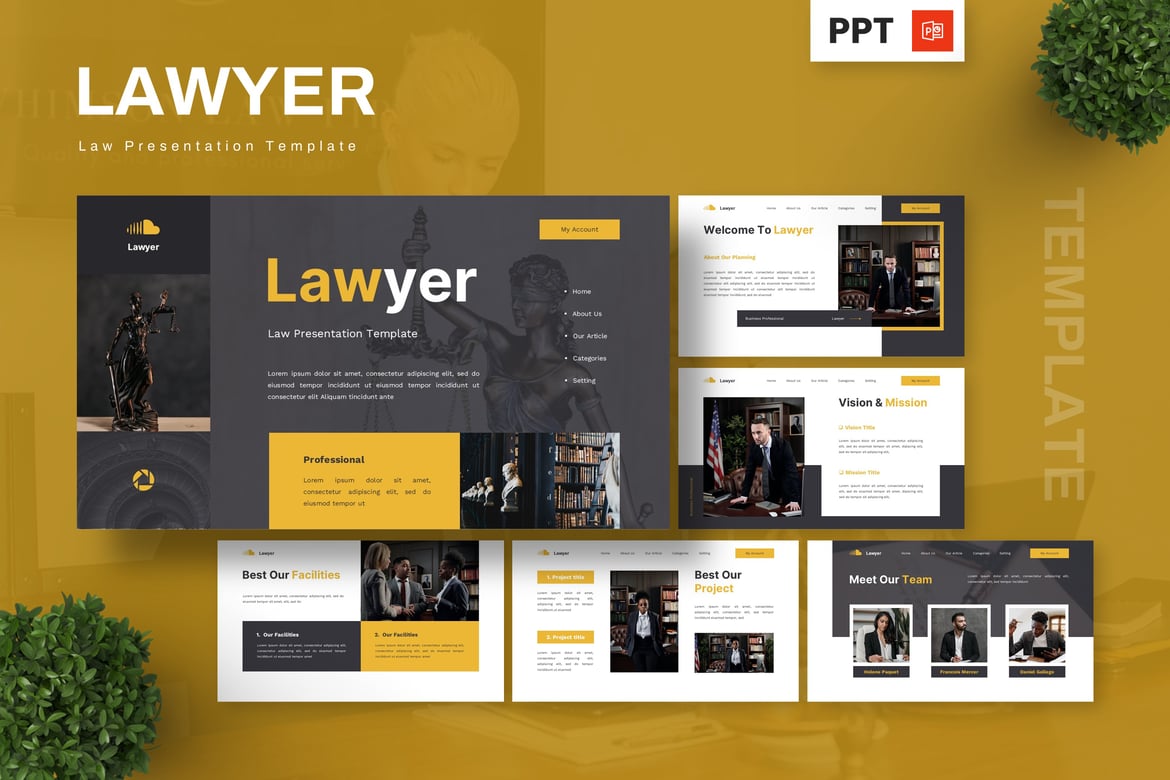 Template Powerpoint Hukum untuk Presentasi Profesional