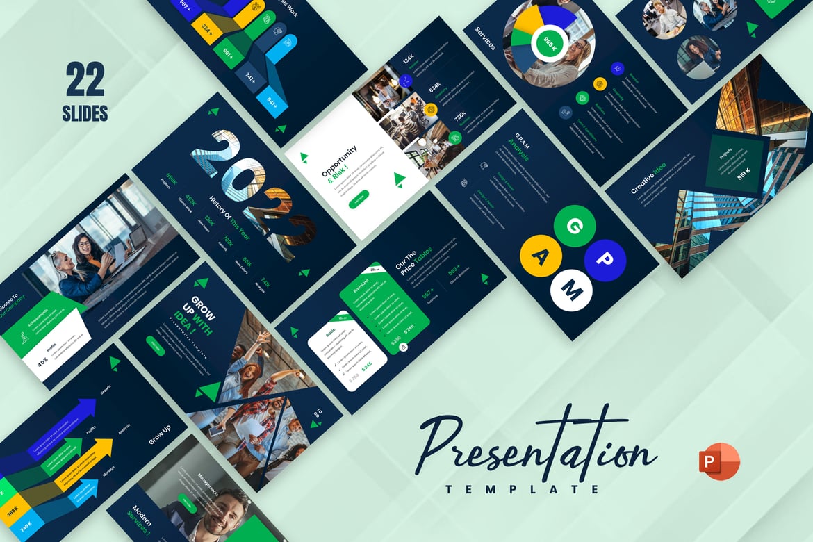 Template Presentasi PowerPoint Bisnis yang Menarik dan Profesional