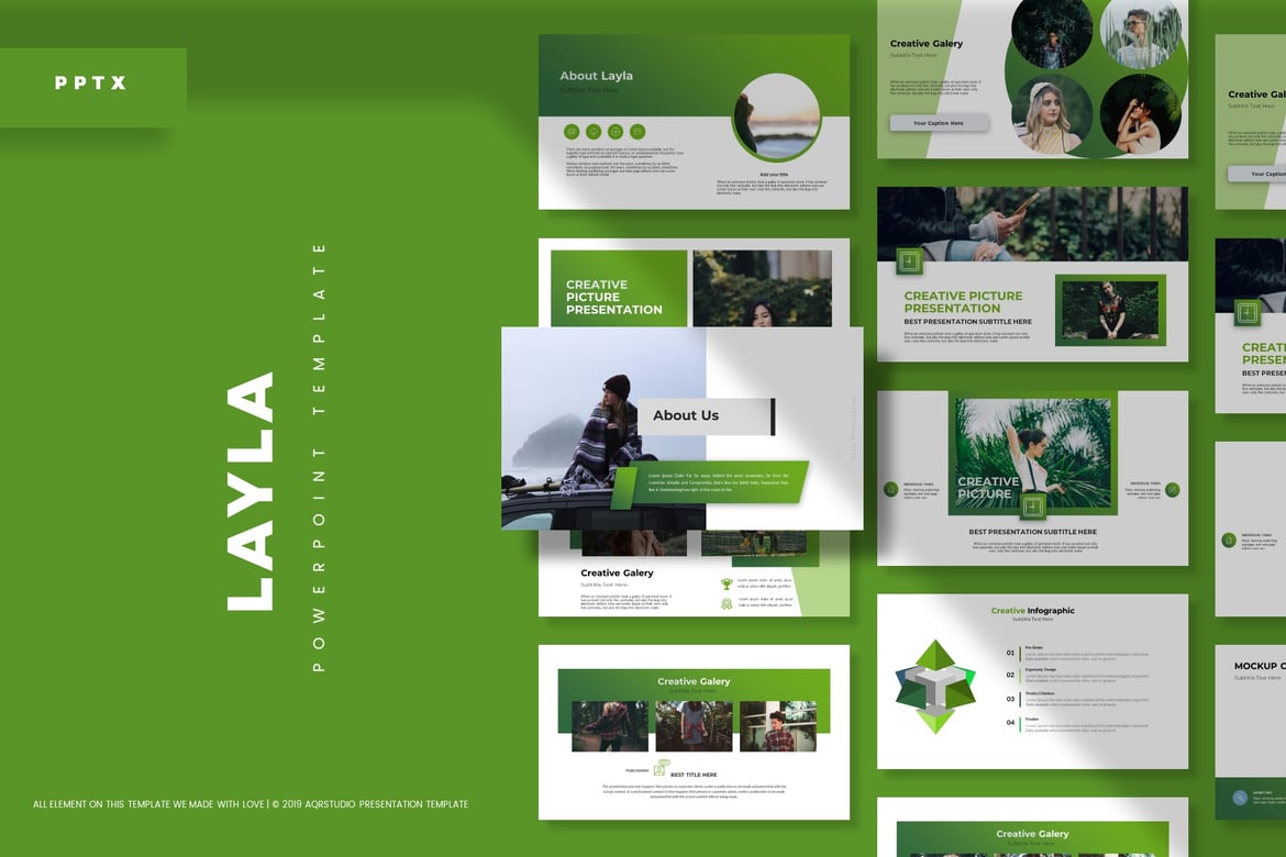 Template PowerPoint Layla - Solusi Presentasi Kreatif dan Profesional