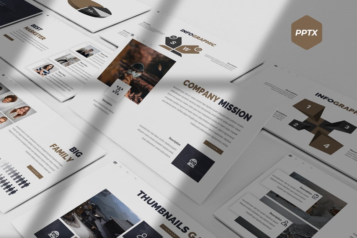 Lazzone - Template Powerpoint Serbaguna untuk Presentasi Sukses