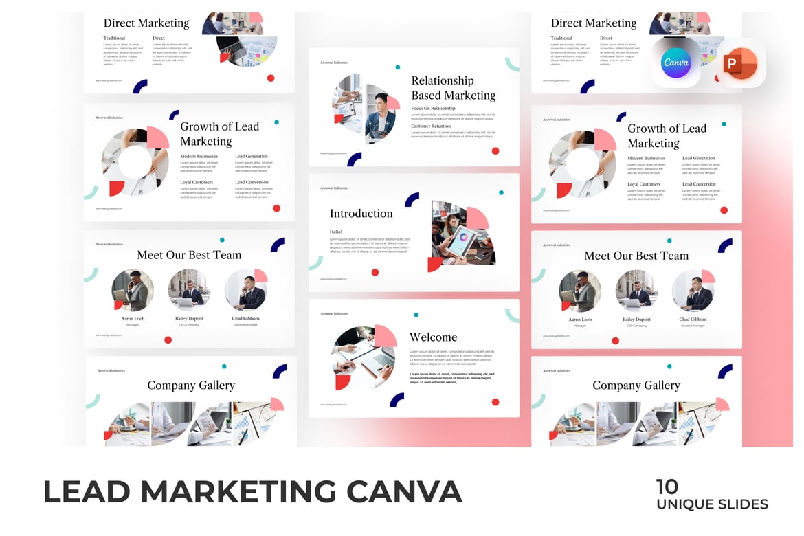 Template PowerPoint Marketing yang Menarik di Canva