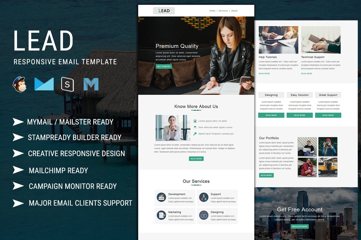 Template Email Responsif Serbaguna yang Menarik