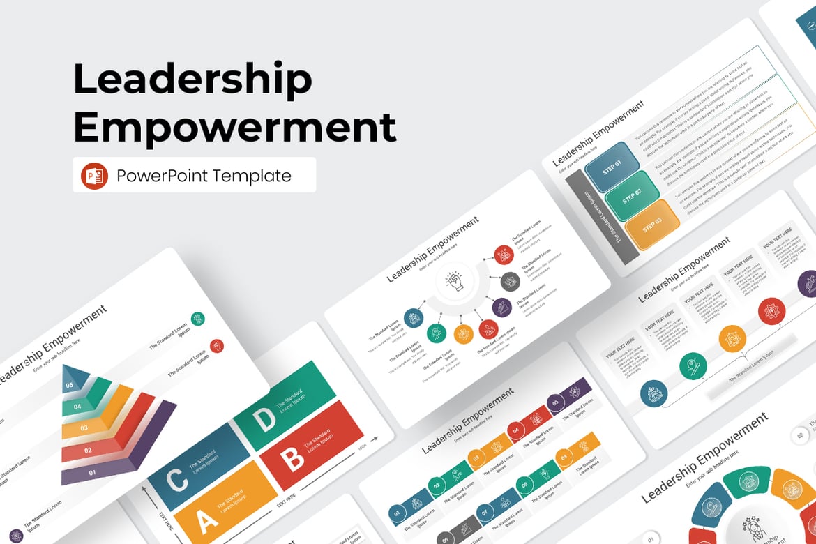Template PowerPoint Pemberdayaan Kepemimpinan yang Menarik