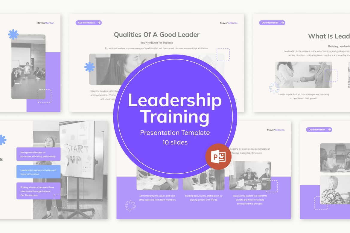 Template Powerpoint Pelatihan Kepemimpinan yang Menarik dan Profesional