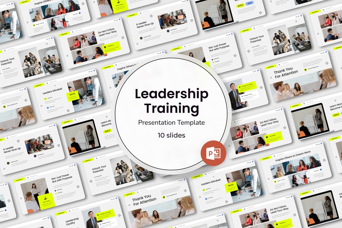 Template PowerPoint Pelatihan Kepemimpinan yang Menarik