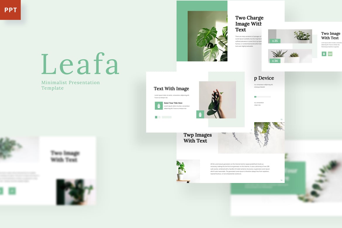 Leafa - Template Powerpoint Minimalis yang Menarik