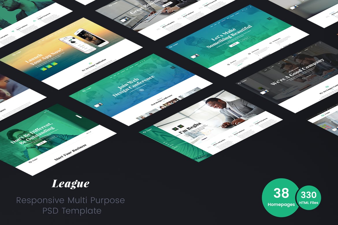 League – Template Web Multi-fungsi untuk Bisnis Modern