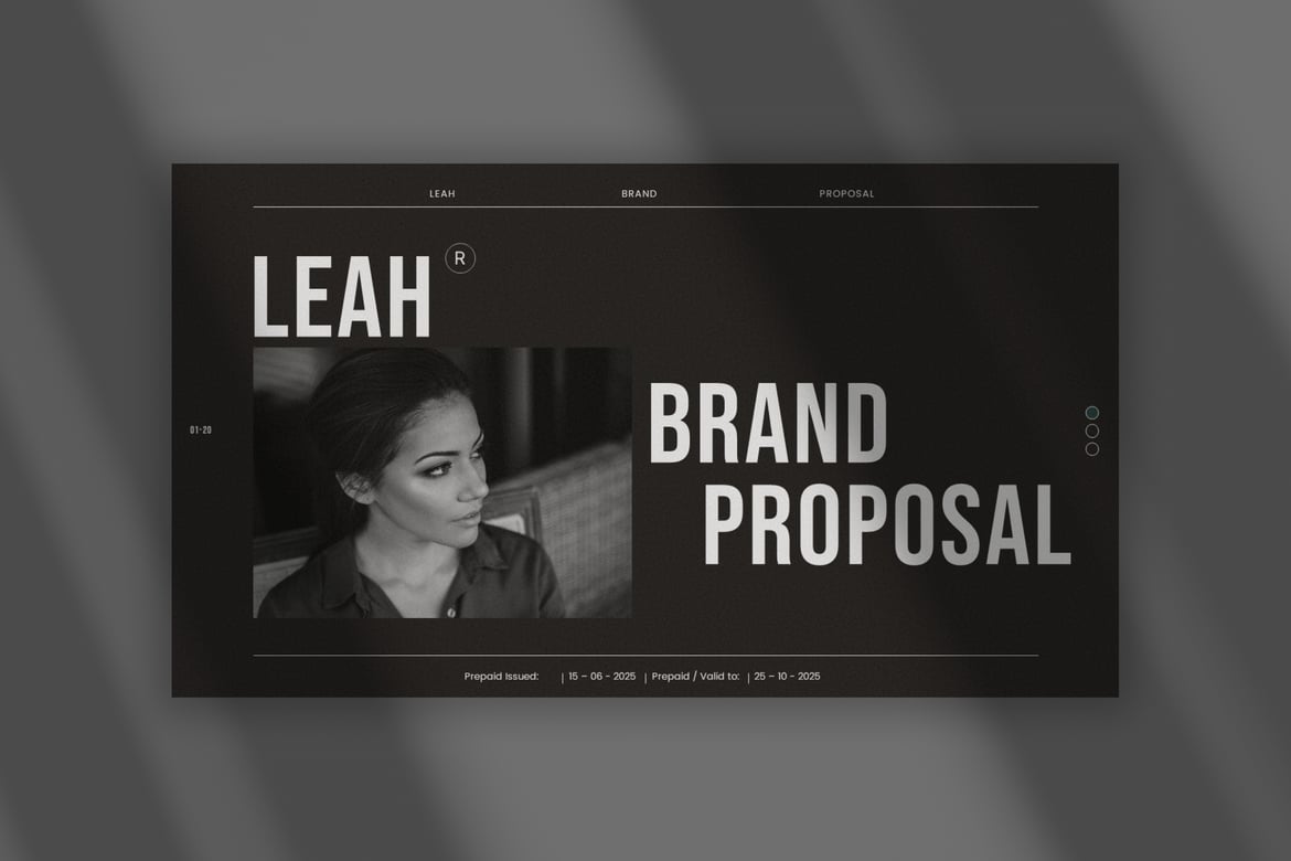 Leah - Template Presentasi Proposal Brand Profesional