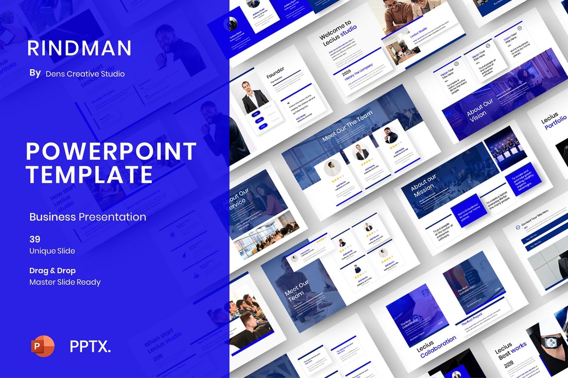 Lecius – Template PowerPoint Bisnis yang Menarik