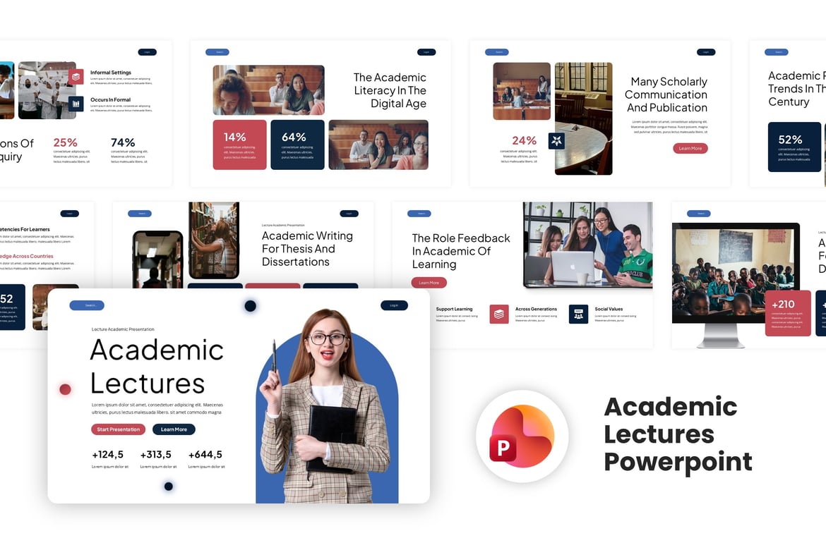 Template Presentasi PowerPoint Akademik yang Kreatif dan Menarik