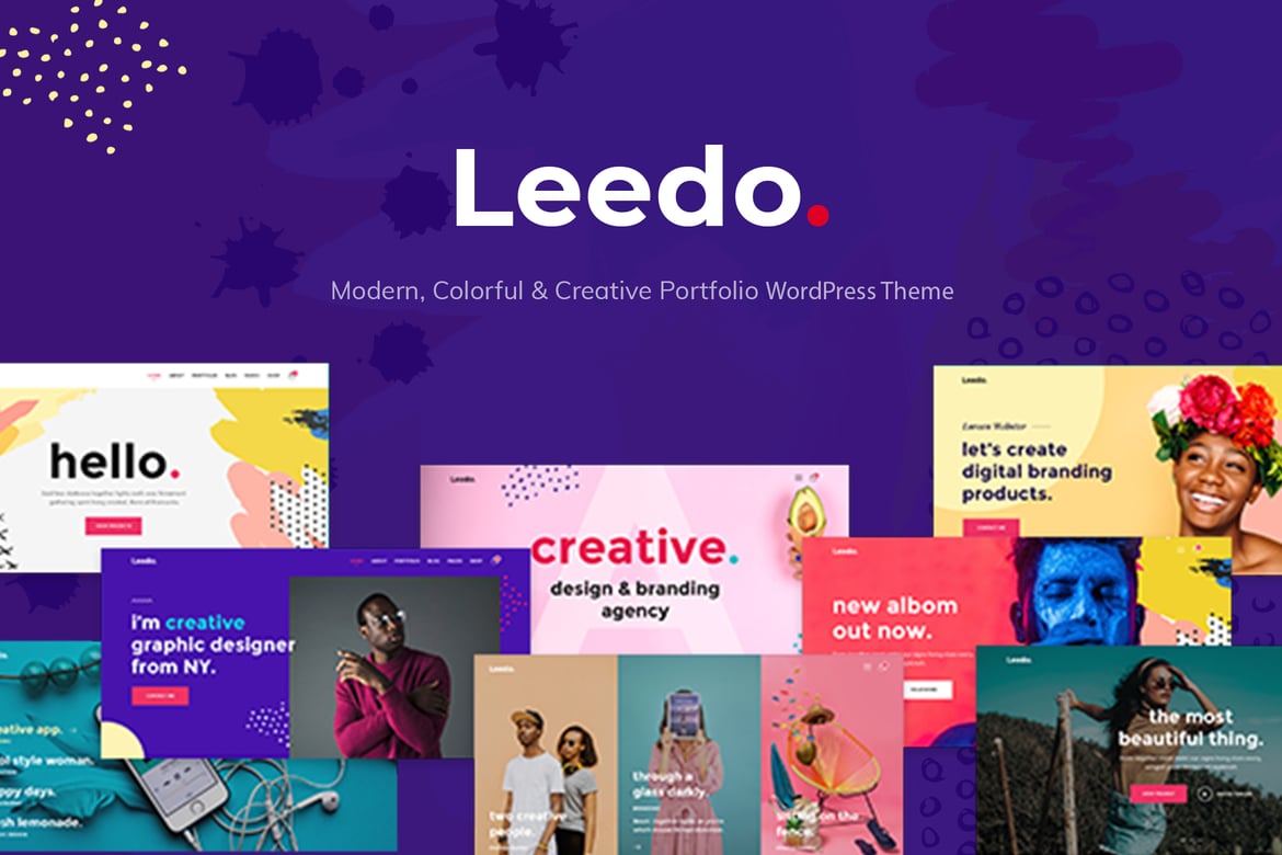 Leedo – Tema WordPress Portofolio Kreatif dan Berwarna
