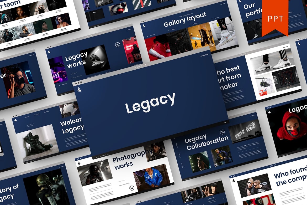 Legacy – Template Presentasi Portofolio yang Menarik