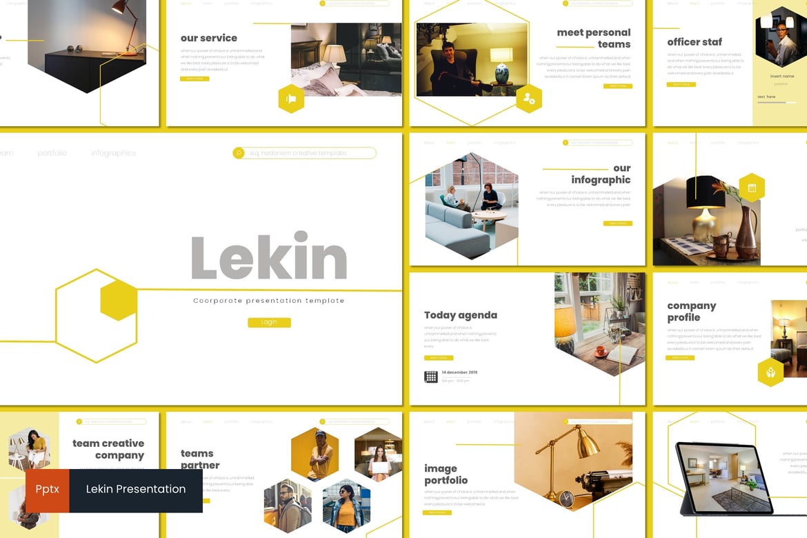 Lekin - Template PowerPoint Minimalis dan Kreatif