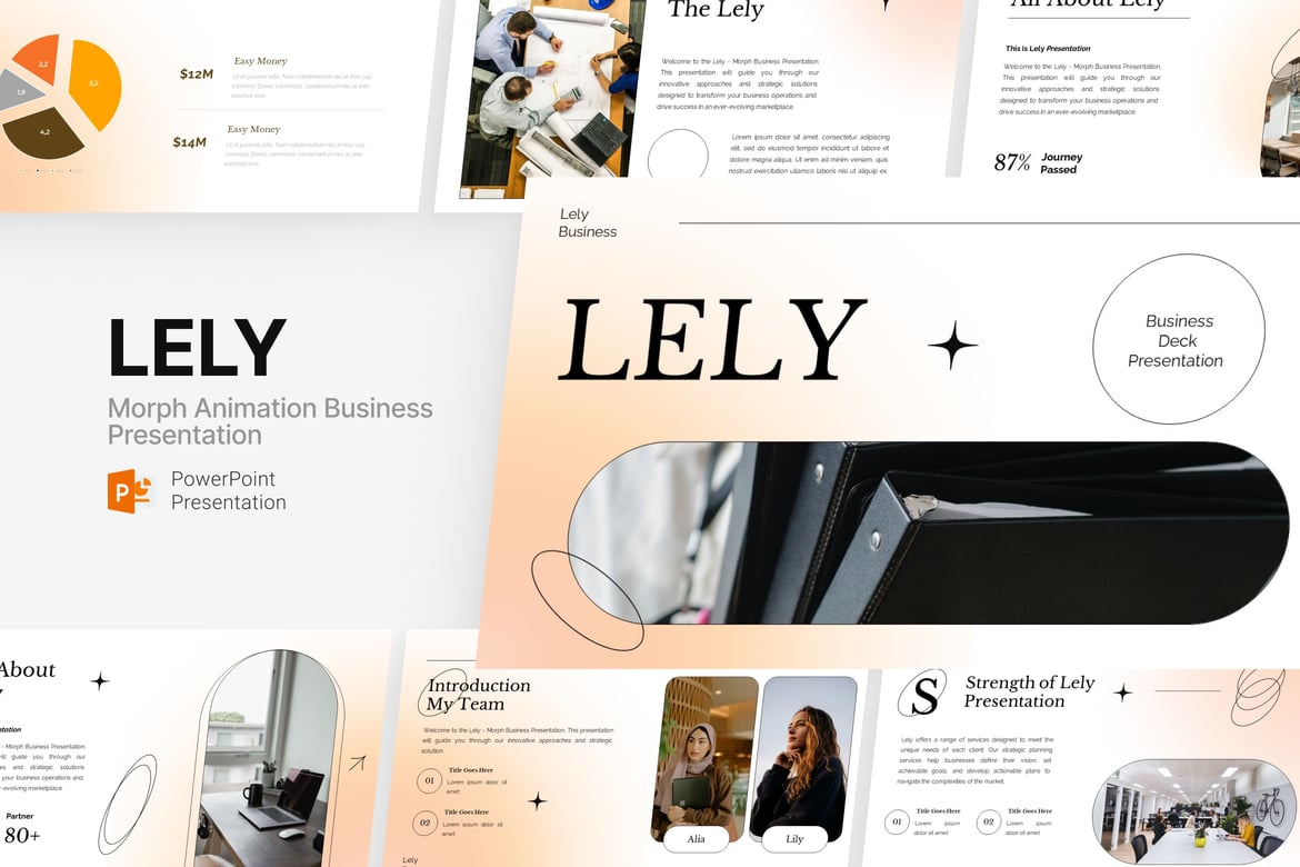 Template Powerpoint Lely - Solusi Presentasi Profesional Anda