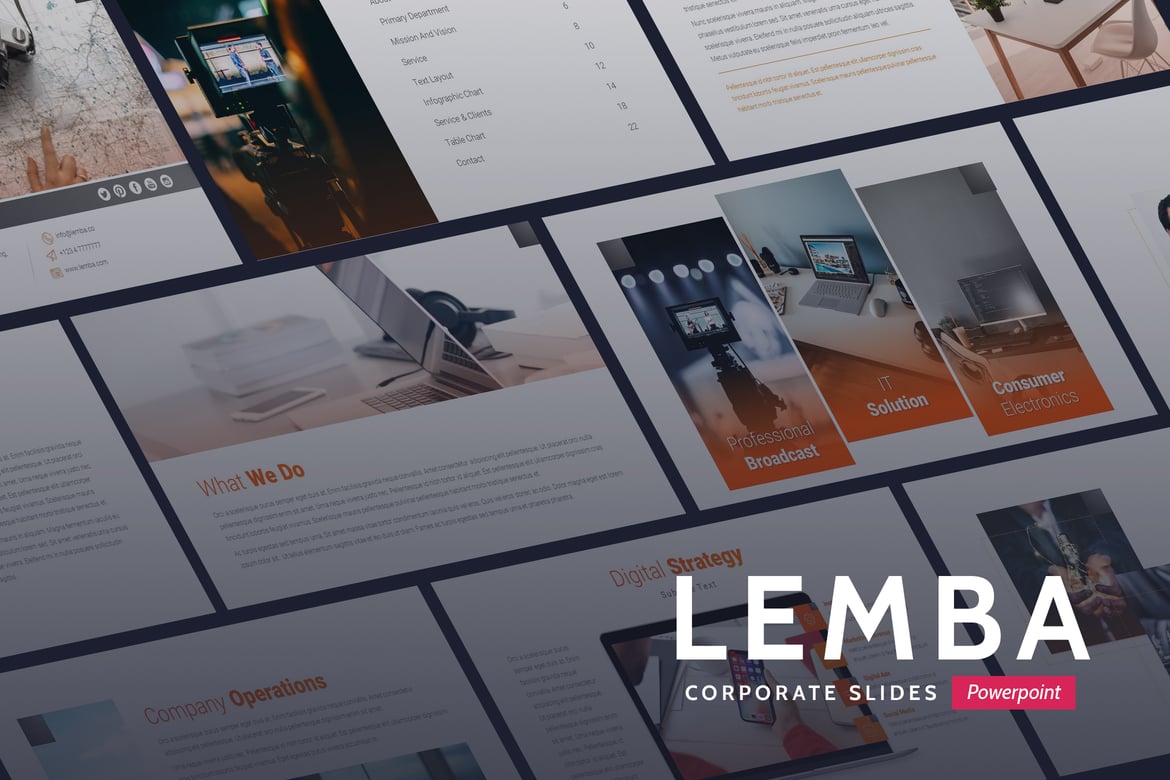 Lemba - Template Presentasi PowerPoint Modern untuk Bisnis