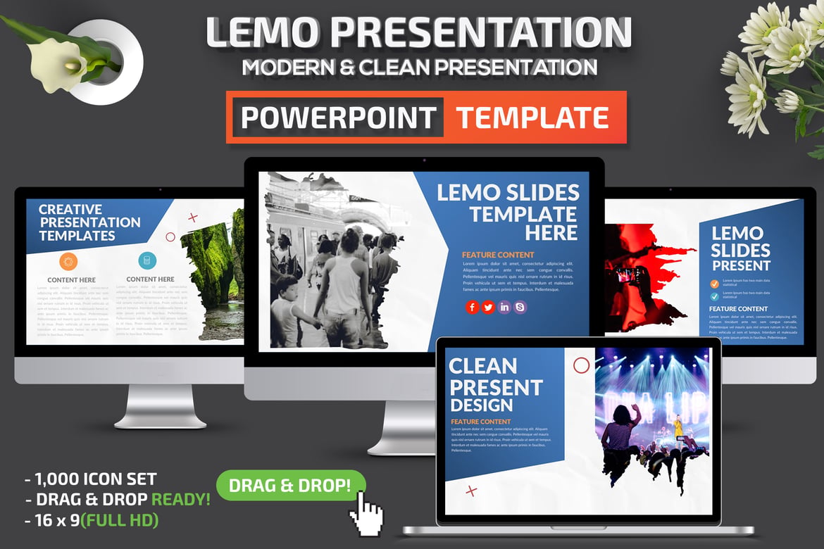 Template Presentasi PowerPoint Lemo yang Menarik dan Profesional