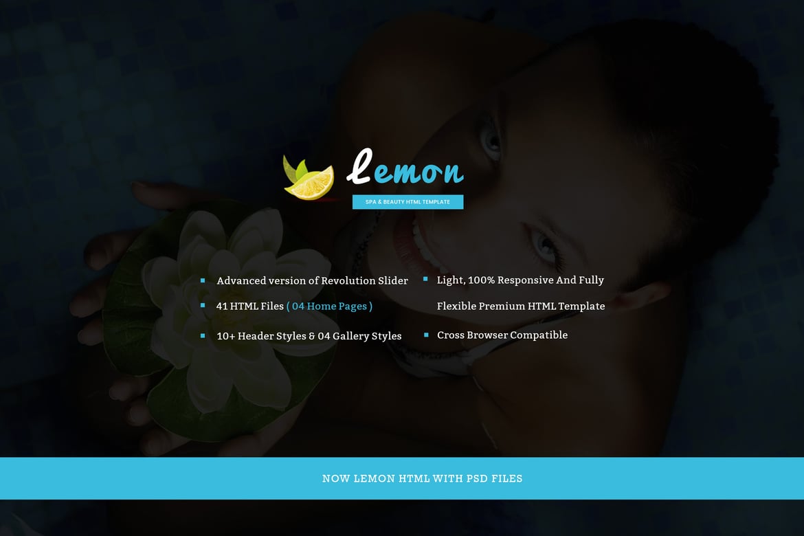Template Website Spa dan Kecantikan Lemon - Responsif dan Modern