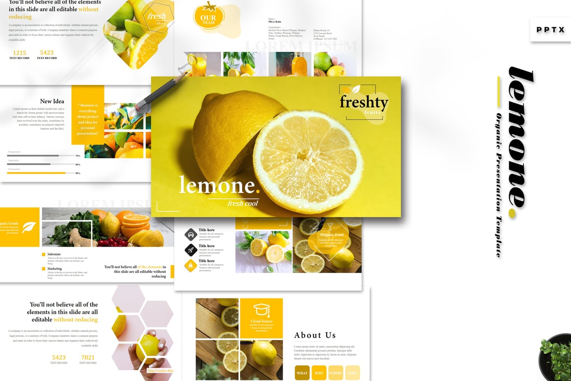 Template Powerpoint Lemone - Solusi Presentasi Kreatif dan Profesional