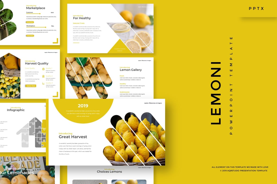 Template PowerPoint Lemoni - Solusi Presentasi Profesional