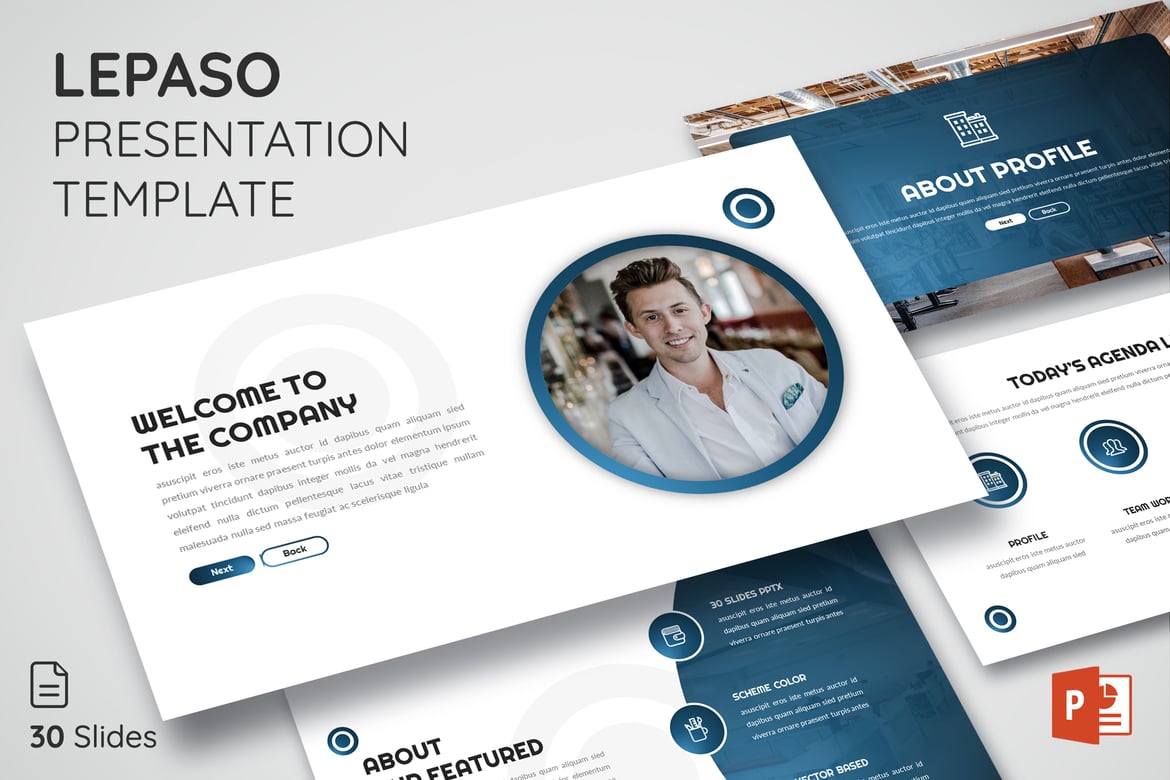 Template Presentasi PowerPoint Lepaso - Modern dan Fleksibel